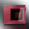 RAIJINTEK METIS PLUS Mini bokštinis kompiuterio korpusas raudonas — Mini-ITX, 1x 3,5 colio vieta, 4x 2,5 colio vietos, 120 mm ventiliatoriai