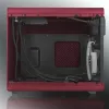RAIJINTEK METIS PLUS Mini bokštinis kompiuterio korpusas raudonas — Mini-ITX, 1x 3,5 colio vieta, 4x 2,5 colio vietos, 120 mm ventiliatoriai