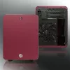 RAIJINTEK METIS PLUS Mini bokštinis kompiuterio korpusas raudonas — Mini-ITX, 1x 3,5 colio vieta, 4x 2,5 colio vietos, 120 mm ventiliatoriai