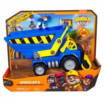 Rubble & Crew Bark Yardo Deluxe Savivartis su Šviesomis, Garsais ir Wheeler Figūrėle, Žaislai Vaikams Nuo 3 Metų