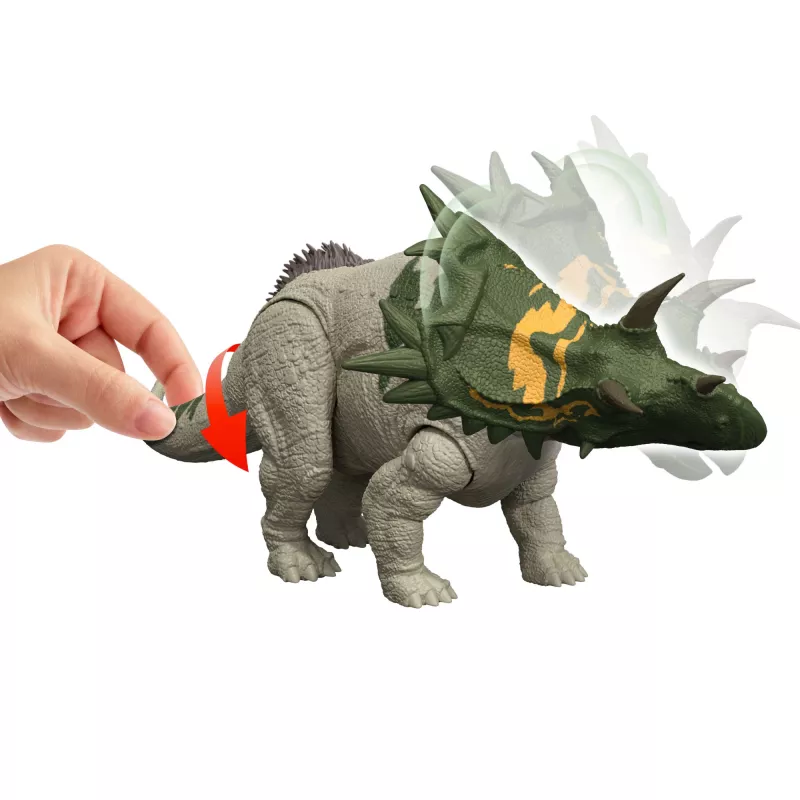 MATTEL Jurassic World Wild Roar Spiclypeus JGB89 – kolekcinė dinozaurų figūrėlė