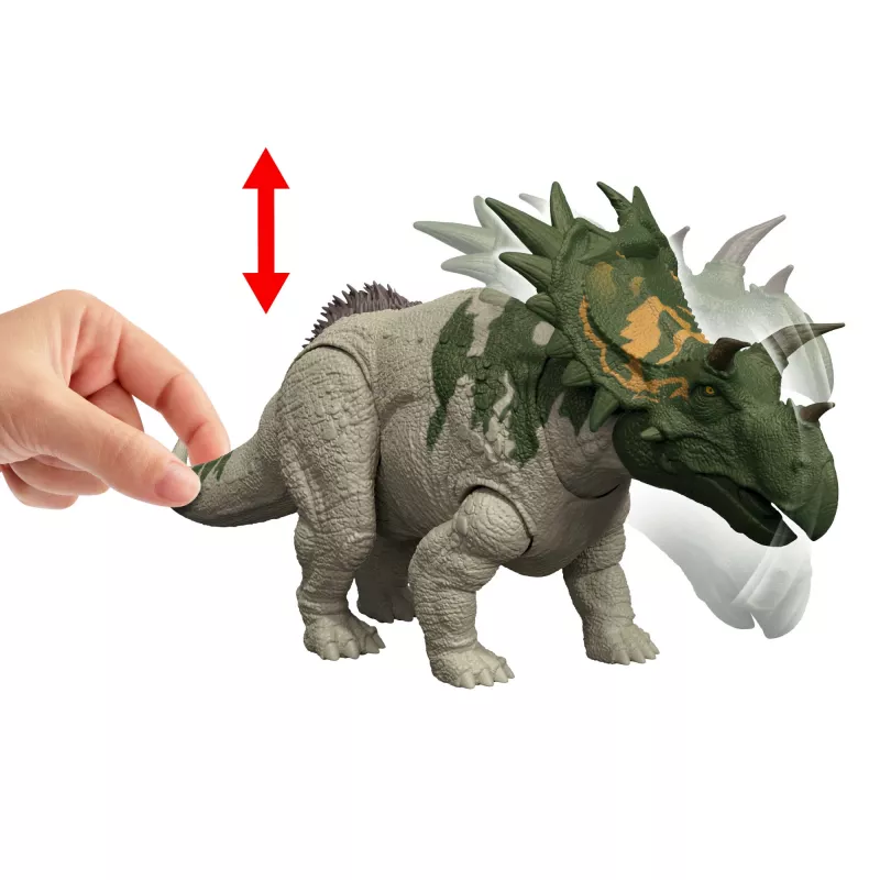 MATTEL Jurassic World Wild Roar Spiclypeus JGB89 – kolekcinė dinozaurų figūrėlė