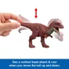 Jurassic World Rebirth Laukinis Riaumojantis Aucasaurus Dinozaurų Žaislas, Uodegos Valdoma Ataka, Krimtimas ir Garsas