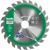 Pjūklelių diskų rinkinys Einhell-KWB 584795, Ø165 mm, anga 20 mm, 3 vnt., skirtas medžio drožlių plokštėms, kietmedžiui, fanerai, plastikui, spygliuočiams