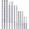 Gręžtų ir kaltų rinkinys KWB 240290 12 vnt. 5 mm skersmuo