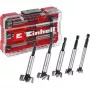 Forstner grąžtų rinkinys Einhell-KWB 5 vnt., raudonas/permatomas, 1/4 colio kotas, M-CASE (706003)