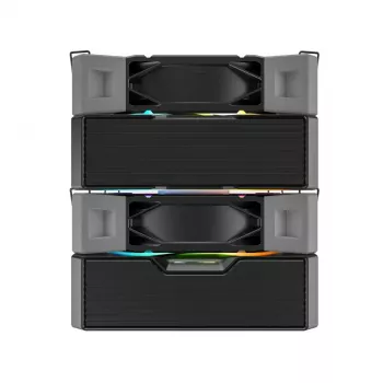 Aušintuvas CPU Montech NX600 ARGB, juodas, 120 mm ventiliatorius, ARBG apšvietimas