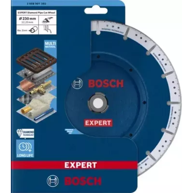 Bosch 2 608 901 392 pjovimo diskas šlifavimo įrankiui – deimantinis diskas vamzdžiams pjauti ir nuožulninti