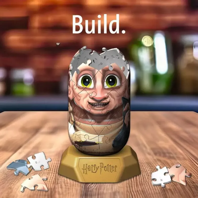 3D dėlionė Ravensburger Hylkies Harry Potter Dobby, putplasčio detalės, surenkama figūrėlė