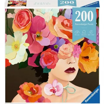 Dėlionė Ravensburger Puzzle Moment - Rožė, 200 dalių, standartiniai kartoniniai gabaliukai