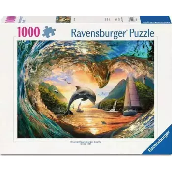 Dėlionė Ravensburger Sunset Splash, 1000 dalių, gulsčias, 700 mm plotis