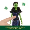Mattel Universal Pictures’ Wicked: For Good dainuojanti Elfaba lėlė, įkvėpta filmo apranga, dainuoja „For Good“