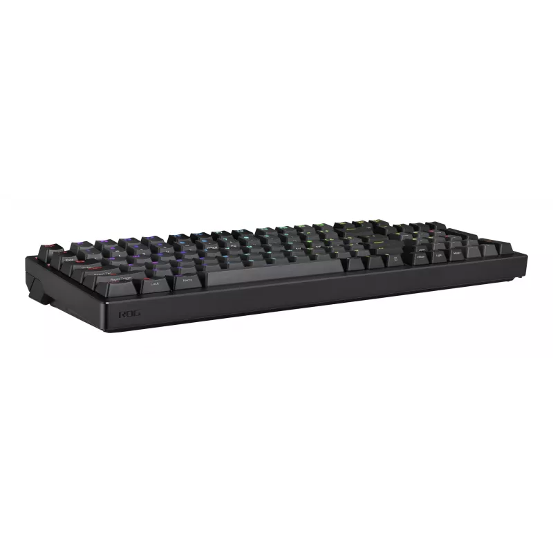 Mechaninė žaidimų klaviatūra ASUS ROG Azoth 96 HE – 96 % QWERTZ, USB + RF belaidis + Bluetooth, magnetiniai-mechaniniai jungikliai, RGB, juoda