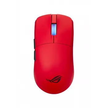 ASUS ROG Harpe II Ace RED žaidimų pelė, dešinei rankai, RF belaidis + Bluetooth + USB Type-A, optinė, 42000 DPI