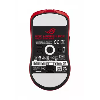 ASUS ROG Harpe II Ace RED žaidimų pelė, dešinei rankai, RF belaidis + Bluetooth + USB Type-A, optinė, 42000 DPI