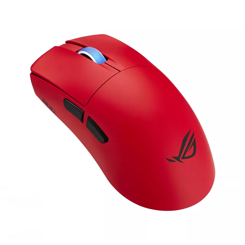ASUS ROG Harpe II Ace RED žaidimų pelė, dešinei rankai, RF belaidis + Bluetooth + USB Type-A, optinė, 42000 DPI