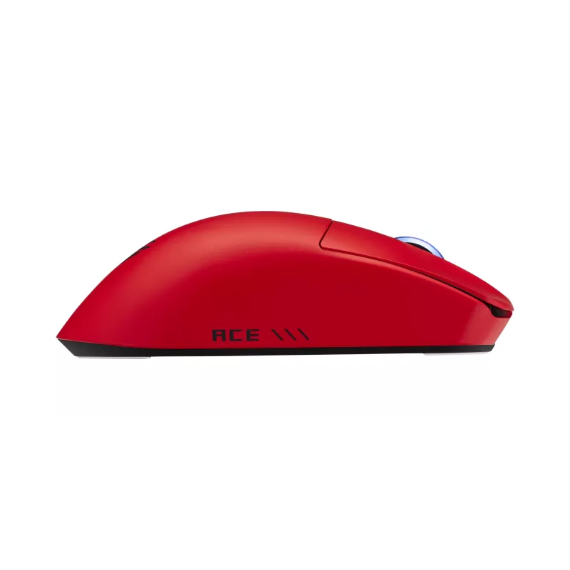 ASUS ROG Harpe II Ace RED žaidimų pelė, dešinei rankai, RF belaidis + Bluetooth + USB Type-A, optinė, 42000 DPI