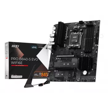 MSI Pro B840-S EVO WIFI6E pagrindinė plokštė AMD B840 Socket AM5 ATX