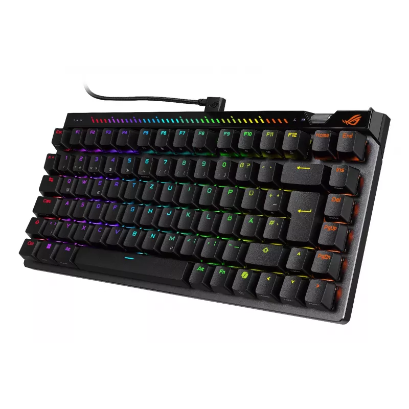Mechaninė žaidimų klaviatūra ASUS ROG Falchion Ace 75% – USB, magnetiniai-mechaniniai jungikliai, RGB, juoda