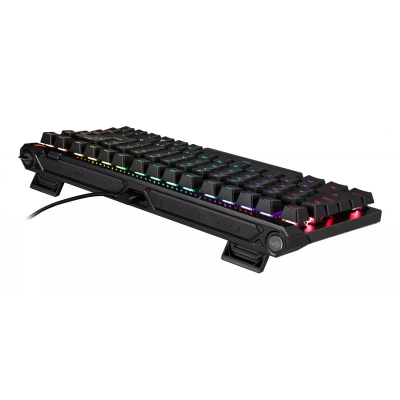 Mechaninė žaidimų klaviatūra ASUS ROG Falchion Ace 75% – USB, magnetiniai-mechaniniai jungikliai, RGB, juoda