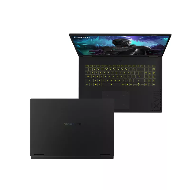 Nešiojamas kompiuteris GIGABYTE GAMING A18 3VHK3DEC64SH, AMD Ryzen™ 7 260, 45,7 cm (18 colių) WQXGA, 32 GB DDR5-SDRAM, 1 TB SSD, NVIDIA GeForce RTX 5060, Wi-Fi 6E (802.11ax), Windows 11 Home, juodas