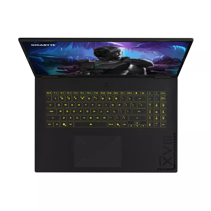 Nešiojamas kompiuteris GIGABYTE GAMING A18 3VHK3DEC64SH, AMD Ryzen™ 7 260, 45,7 cm (18 colių) WQXGA, 32 GB DDR5-SDRAM, 1 TB SSD, NVIDIA GeForce RTX 5060, Wi-Fi 6E (802.11ax), Windows 11 Home, juodas