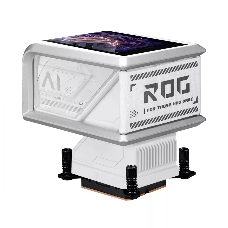 Skysčio aušintuvas ASUS ROG RYUO IV 360 ARGB WHT — 360 mm radiatorius, 120 mm ventiliatoriai, Baltas
