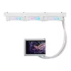 Skysčio aušintuvas ASUS ROG RYUO IV 360 ARGB WHT — 360 mm radiatorius, 120 mm ventiliatoriai, Baltas