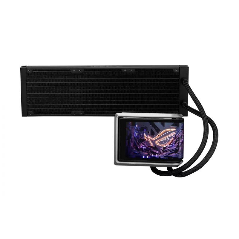 All-in-one skysčio aušintuvas ASUS ROG RYUO IV 360 ARGB – 360 mm radiatorius, 120 mm ventiliatoriai, juoda