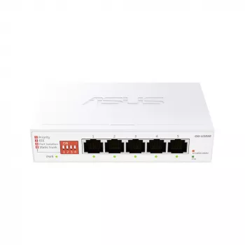 ASUS QG-U1050 nevaldomas 2,5G Ethernet jungiklis (100/1000/2500) baltas