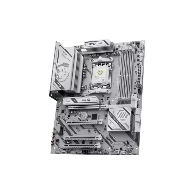 Motininė plokštė MSI MAG B850 GAMING PLUS MAX WIFI (AM5) – lizdas AM5, B850 mikroschemų rinkinys, ATX, Wi-Fi