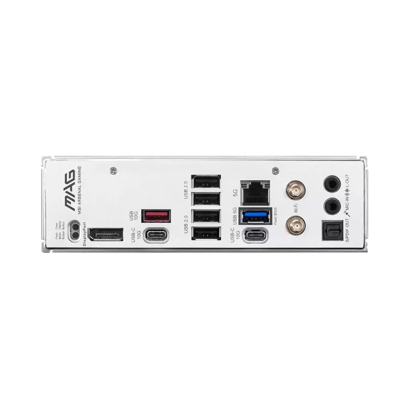 Motininė plokštė MSI MAG B850 GAMING PLUS MAX WIFI (AM5) – lizdas AM5, B850 mikroschemų rinkinys, ATX, Wi-Fi