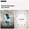 Motorola moto g77 17,3 cm (6,8 colio) hibridinis dviejų SIM „Android 16.0“ 5G USB Type-C 8 GB 256 GB 5200 mAh juoda