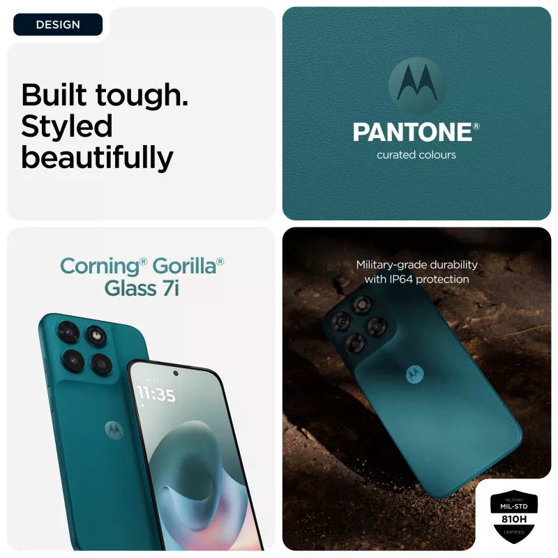 Mobilusis telefonas Motorola moto g77 17,3 cm (6,8 colio) hibridinis dviejų SIM kortelių Android 16.0 5G USB Type-C 8 GB 256 GB 5200 mAh žalias
