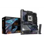 GIGABYTE X870E AORUS MASTER X3D pagrindinė plokštė – palaiko AMD Ryzen 9000, 18+2+2 fazių VRM, DDR5 iki 9000 Hz (OC), 2xPCIe 5.0 + 3xPCIe 4.0, Wi-Fi 7, 10GbE LAN, USB 4