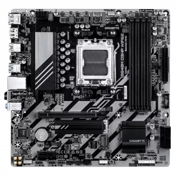 GIGABYTE B840M D3HP WIFI6E Micro ATX pagrindinė plokštė – AMD Socket AM5, B840, 4x DDR5 iki 8200MHz OC, 2x PCIe 4.0 M.2, Wi‑Fi 6E, 1GbE