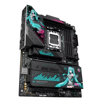 Motininė plokštė ASUS ROG STRIX X870E-H GAMING MIKU WIFI7 ATX AM5 lizdui, DDR5 palaikymas