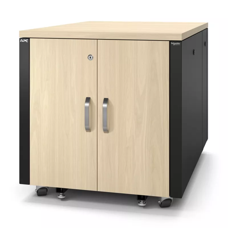APC NetShelter Soundproof 12U serverio spinta su triukšmo slopinimu, Klevo spalvos