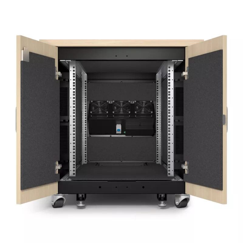APC NetShelter Soundproof 12U serverio spinta su triukšmo slopinimu, Klevo spalvos