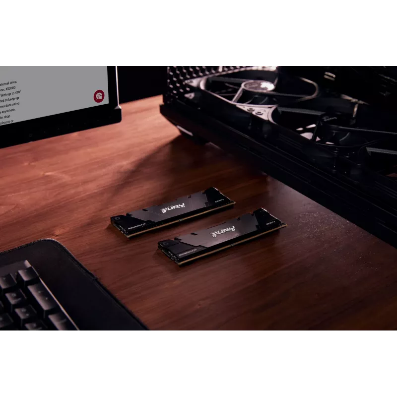 Kingston FURY 8 GB 3600 MT/s DDR4 CL16 DIMM Renegade juoda