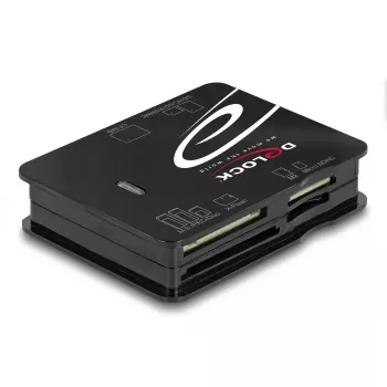 Kortelių skaitytuvas DeLOCK 91007 USB 2.0 Juodas CF MMC MS MicroSD xD