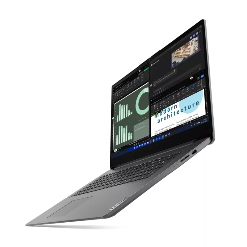 Nešiojamas kompiuteris Lenovo V17 G4 IRU, Intel® Core™ i3-1315U, 17.3 colio Full HD, 8 GB RAM, 512 GB SSD, Windows 11 Home, pilka