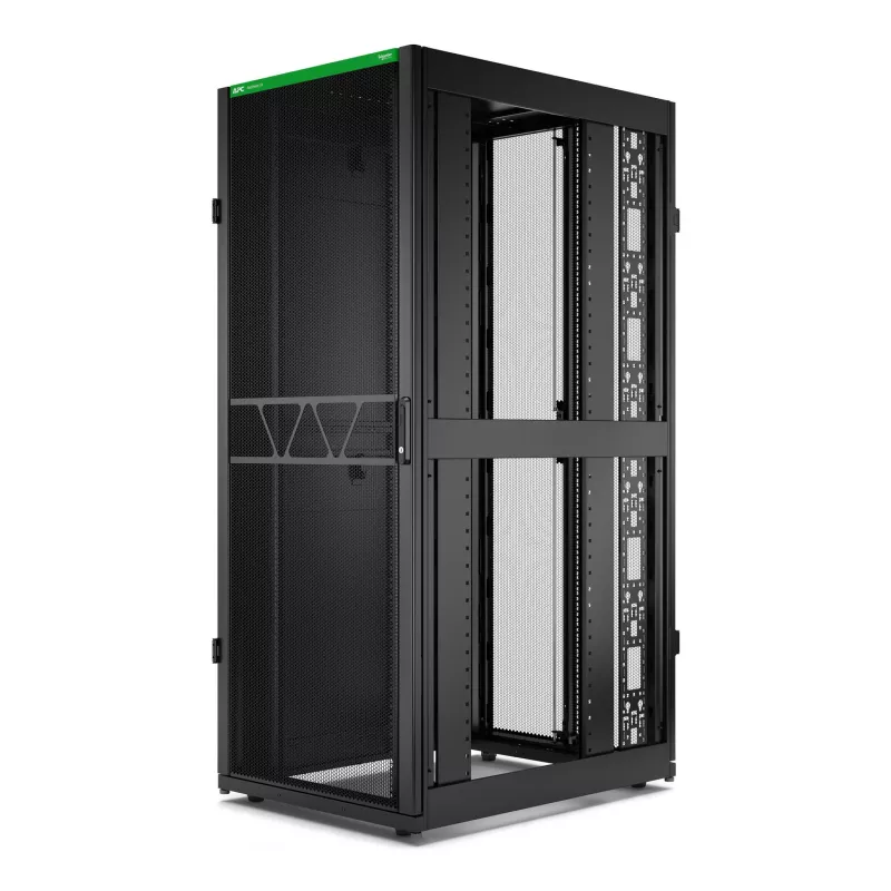 APC NetShelter SX serverinis stovas Gen 2, 42U, 1991H x 800W x 1070D mm, su šoninėmis sienelėmis, juodas