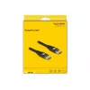 DeLOCK DisplayPort kabelis 8K 60 Hz 1 m Juodas Metalinis
