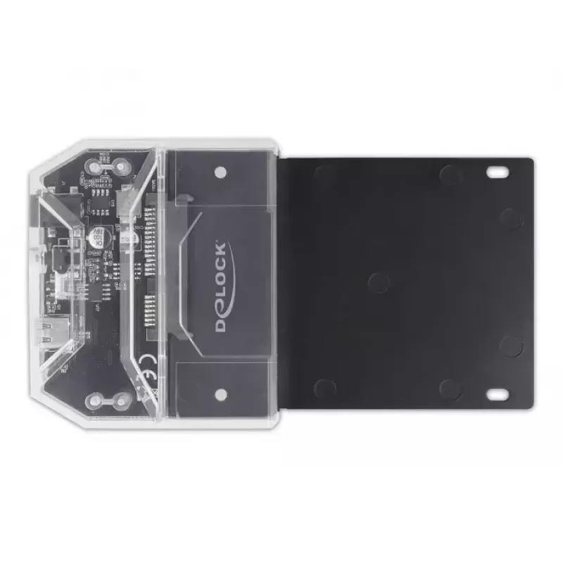 DeLOCK SuperSpeed USB dokavimo stotelė 2,5 colio SATA HDD SSD juoda