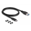 DeLOCK SuperSpeed USB dokavimo stotelė 2,5 colio SATA HDD SSD juoda