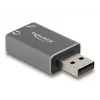 DeLOCK išorinė USB garso kortelė USB-A kištukas į 2 × 3,5 mm stereo