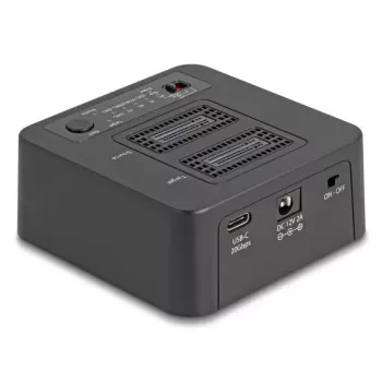 DeLOCK 64300 Docking stotelė USB 3.2 Gen 2 Type-C juoda SSD PCIe M.2