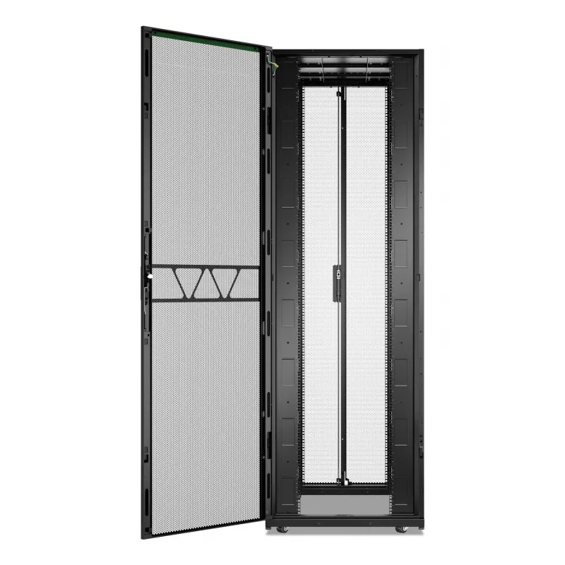 APC NetShelter SX, Server Rack Spinta, 2-oji karta, 52U, 2436A x 800P x 1200G mm, su šoninėmis sienelėmis, Juoda