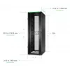 APC NetShelter SX, Server Rack Spinta, 2-oji karta, 52U, 2436A x 800P x 1200G mm, su šoninėmis sienelėmis, Juoda
